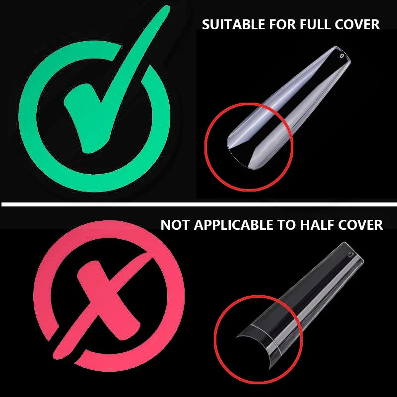 NailPop Jelly Double-Sided False Nail Art Adhesive Tape – Glue Stickers for Press-On Nails | 5/10 Sheets