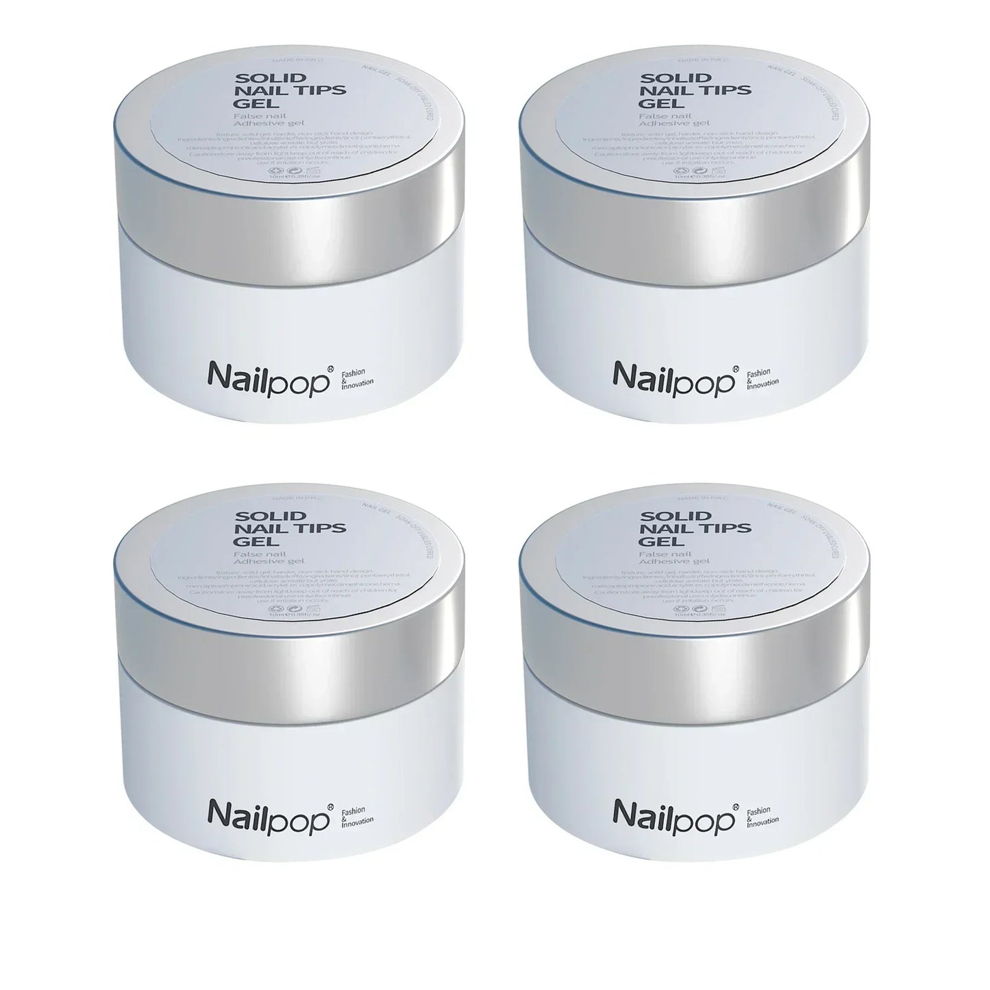 NailPop Solid Nail Patch Gel – Easy Stick Adhesive for Capsule Tips | NailPop Elite