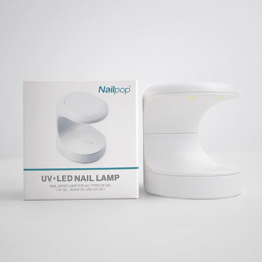 NailPop Small Nail Lamp Dryer – UV LED USB Lamp for Manicure & Gel Polish | Egg Shape Design