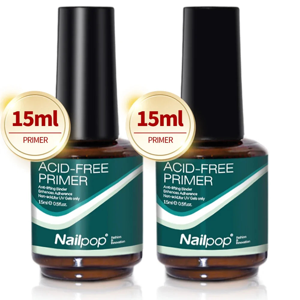 NailPop Nail Dehydrator and Primer – Acid-Free Nail Prep for Acrylic & Gel | NailPop Elite