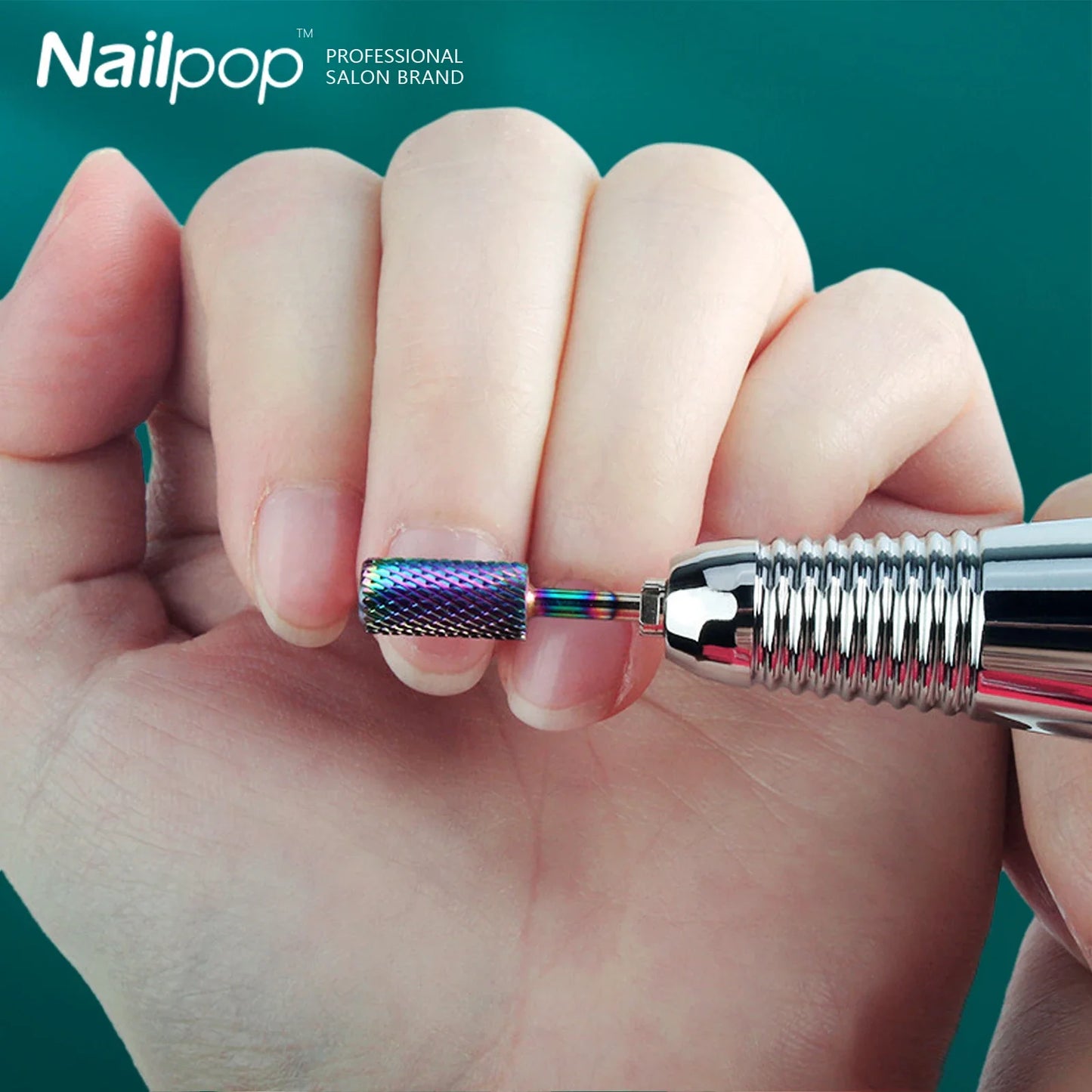 NailPop Nail Drill Bits – Electric Drill Manicure Machine Accessories for Gel Removal & Nail Filing