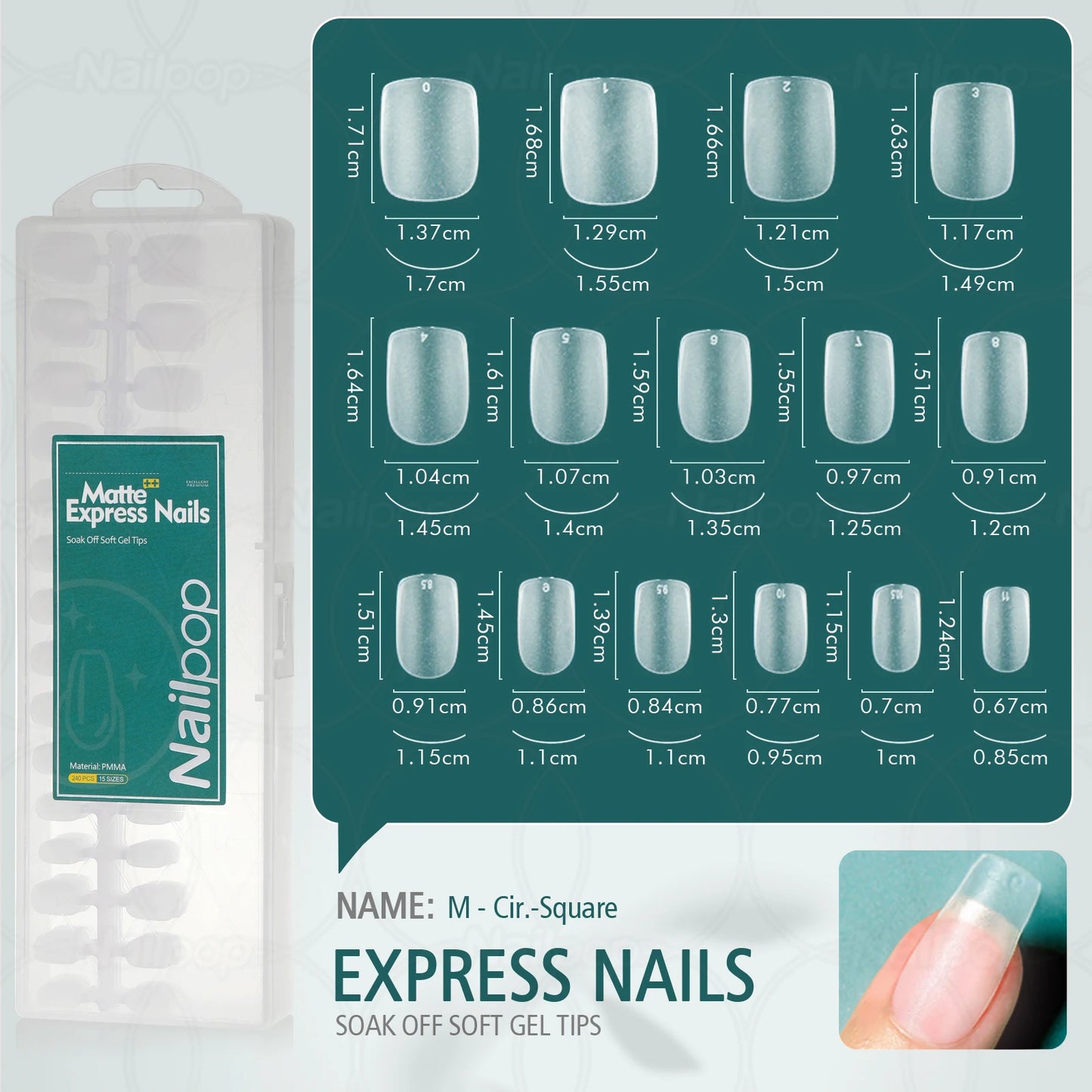 NailPop Matte False Soft Nail Tips – 240PCS No Buffing Needed Nail Extensions | NailPop Elite