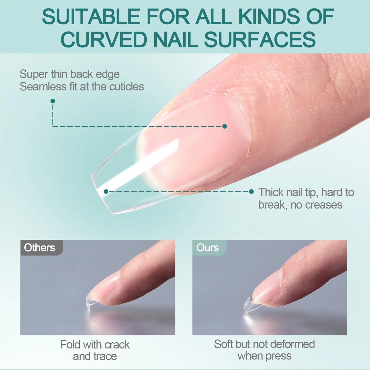 Nail capsules short style for DIY nail art – NailPop Elite