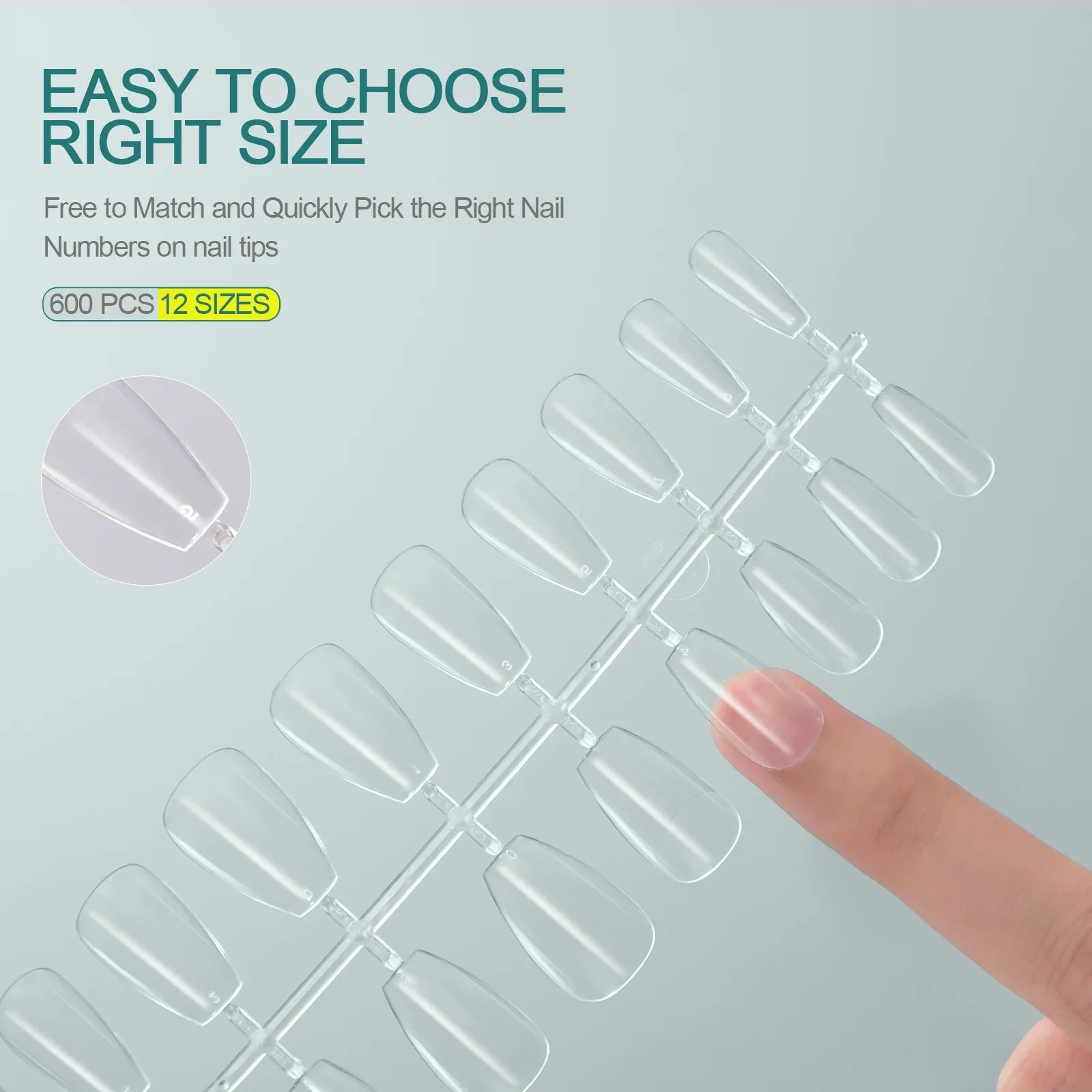Short acrylic nail capsules soft gel material 120pcs – NailPop Elite