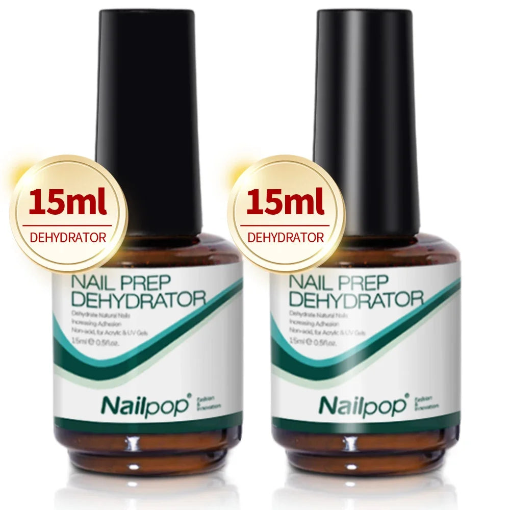 NailPop Nail Dehydrator and Primer – Acid-Free Nail Prep for Acrylic & Gel | NailPop Elite