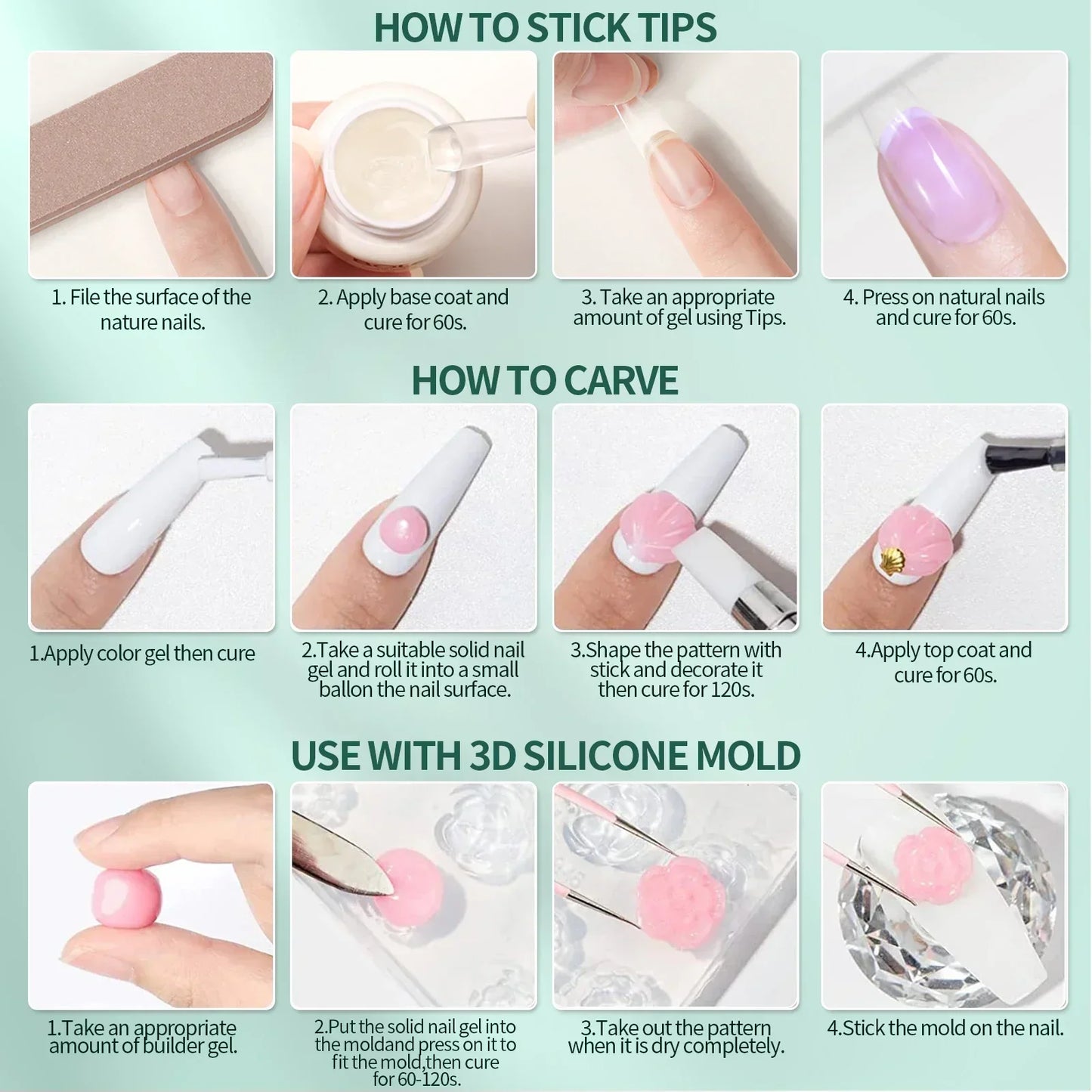 NailPop Solid Nail Patch Gel – Gummy Adhesive for Capsule Tips | NailPop Elite