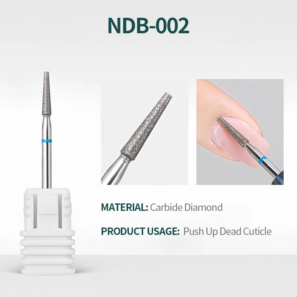 NailPop Nail Drill Bits Set – Tungsten Carbide Sanding Bits for Nail Drill E-File, Cuticle Cleaner & Gel Polish Remover