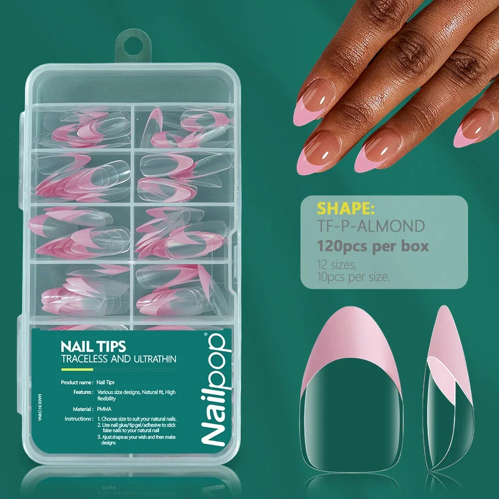 NailPop Soft Gel Tips – Short & Medium Length Acrylic Artificial Nail Capsules | NailPop Elite