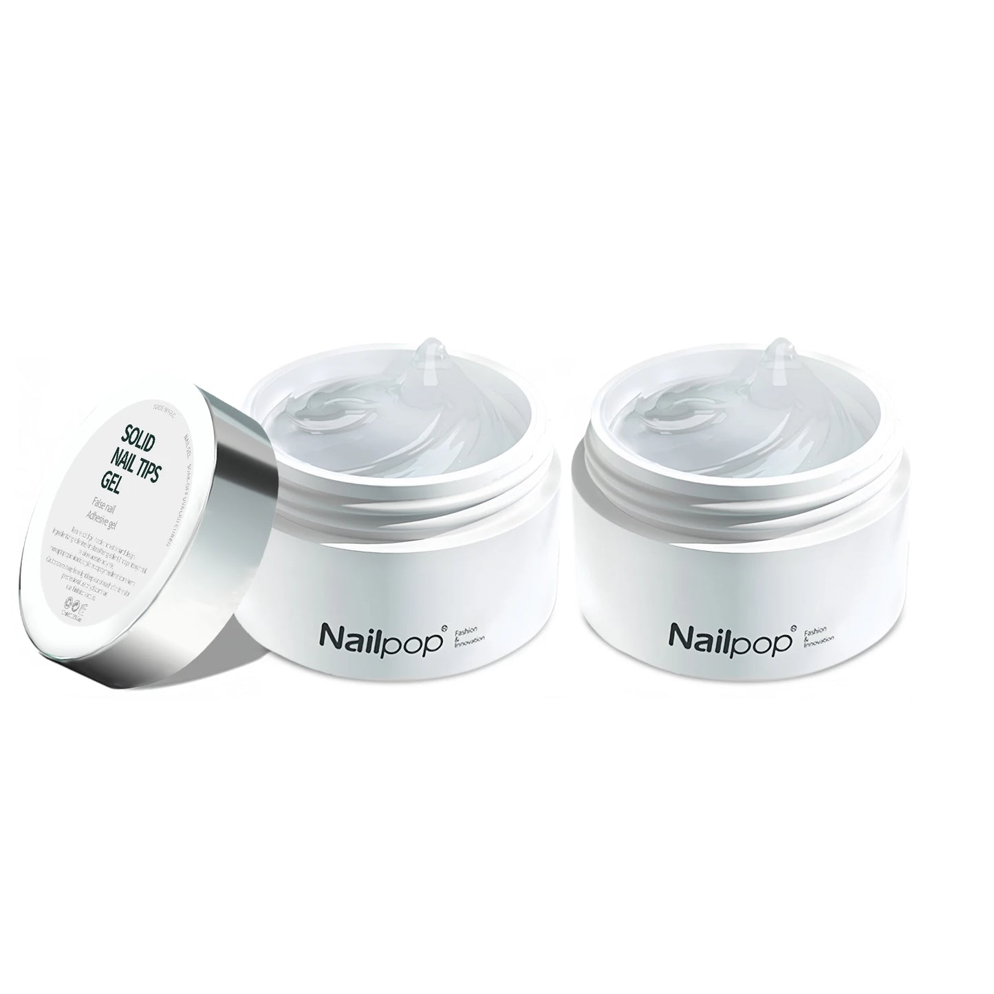 NailPop Solid Nail Patch Gel – Gummy Adhesive for Capsule Tips | NailPop Elite