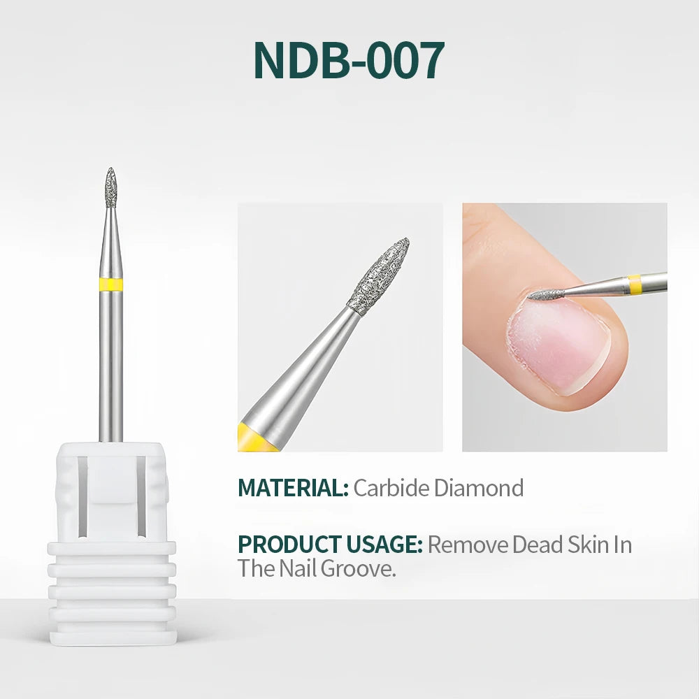 NailPop Nail Drill Bits Set – Tungsten Carbide Sanding Bits for Nail Drill E-File, Cuticle Cleaner & Gel Polish Remover