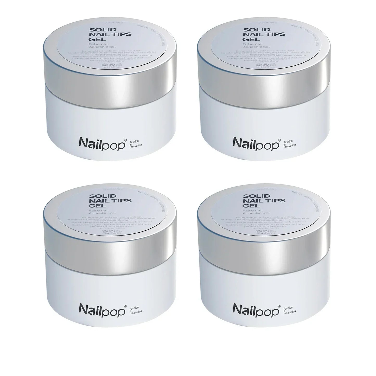 NailPop Solid Builder Gel – Non-Sticky Sculpting Gel for 3D Nail Art | NailPop Elite