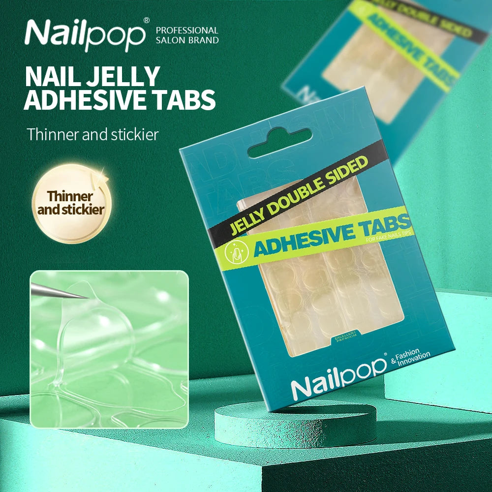 Jelly nail adhesive tape double-sided glue stickers 5-10 sheets – NailPop Elite