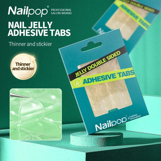 Jelly nail adhesive tape double-sided glue stickers 5-10 sheets – NailPop Elite