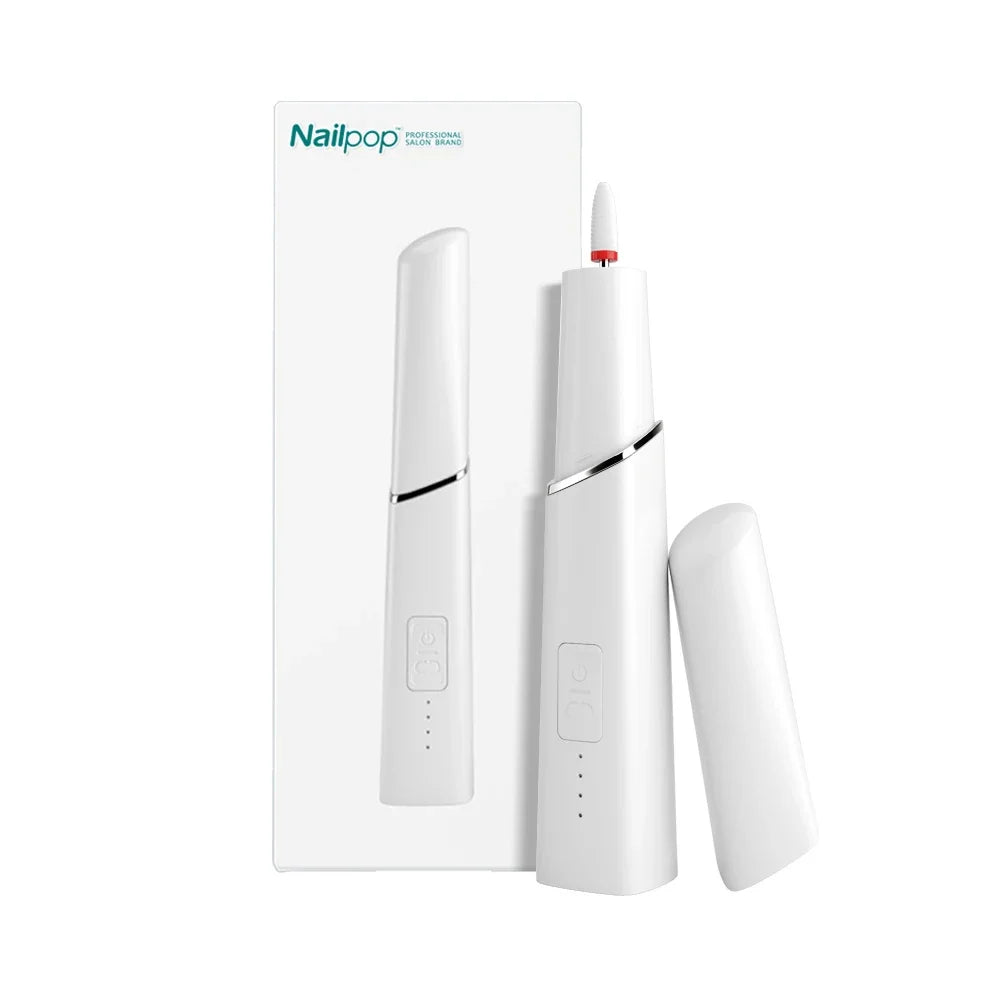 NailPop Electric Nail Drill Machine Kit – Manicure & Pedicure Sanding Set, Ceramic Polish File, Portable Equipment Tools