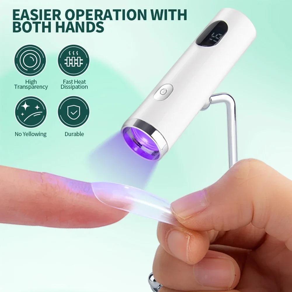 Compact UV nail curing lamp handheld home use – NailPop Elite