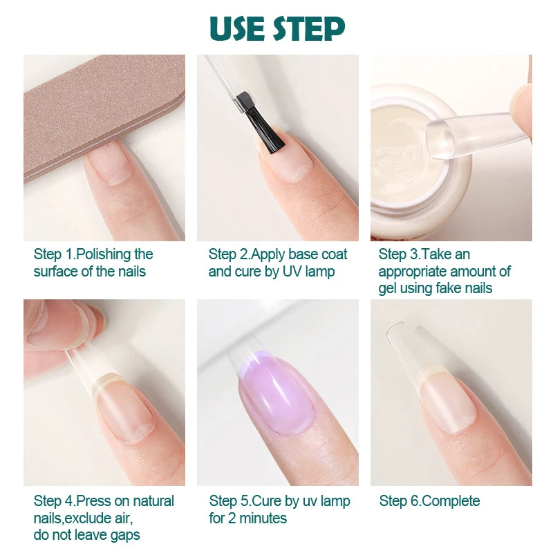 NailPop Solid Nail Patch Gel – Easy Stick Adhesive for Capsule Tips | NailPop Elite