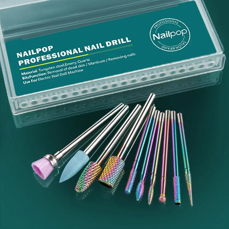 Electric nail drill accessories milling bits professional – NailPop Elite
