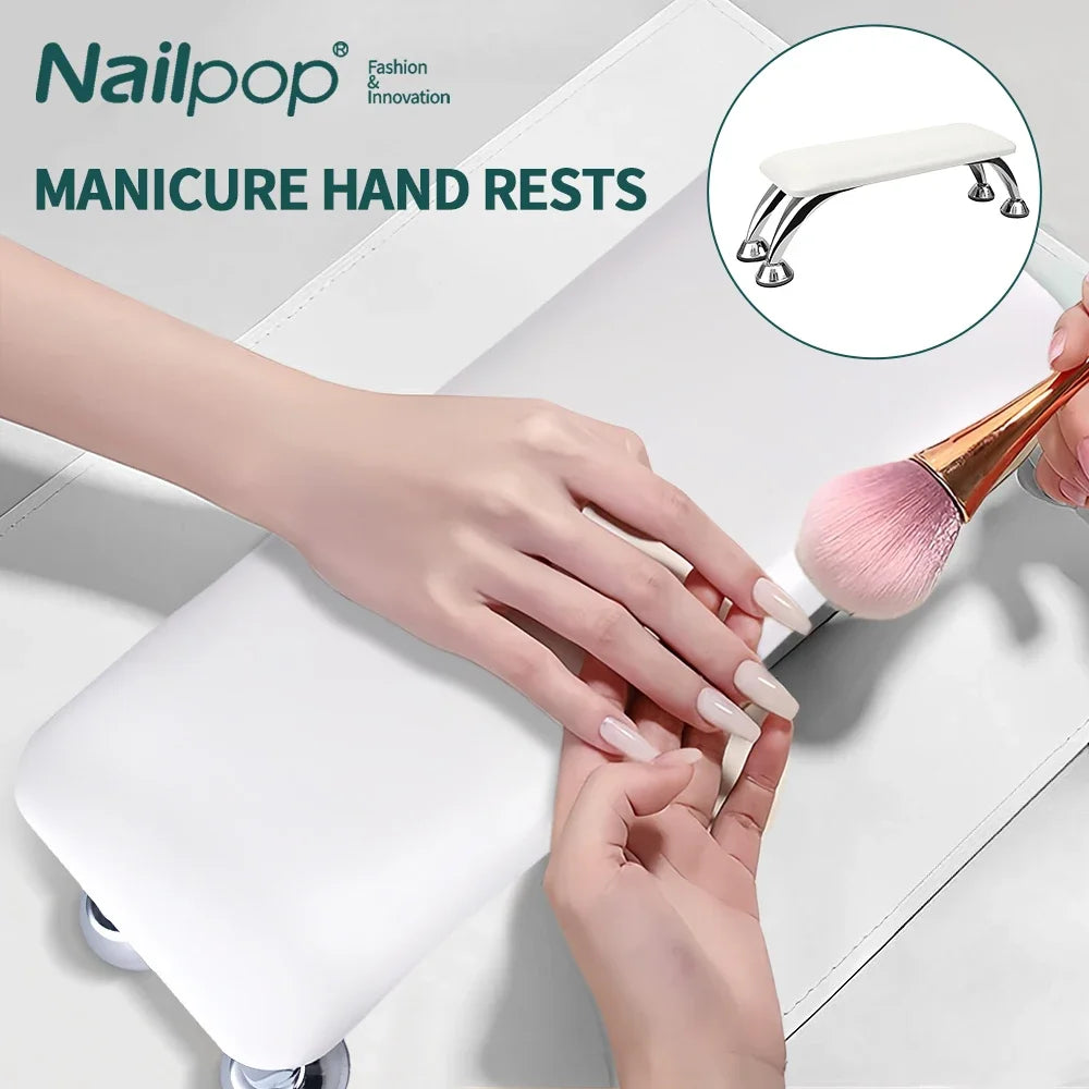 NailPop Nail Arm Rest – Professional Soft Cushion Hand Pillow for Acrylic Nails & Manicure Hand Rest