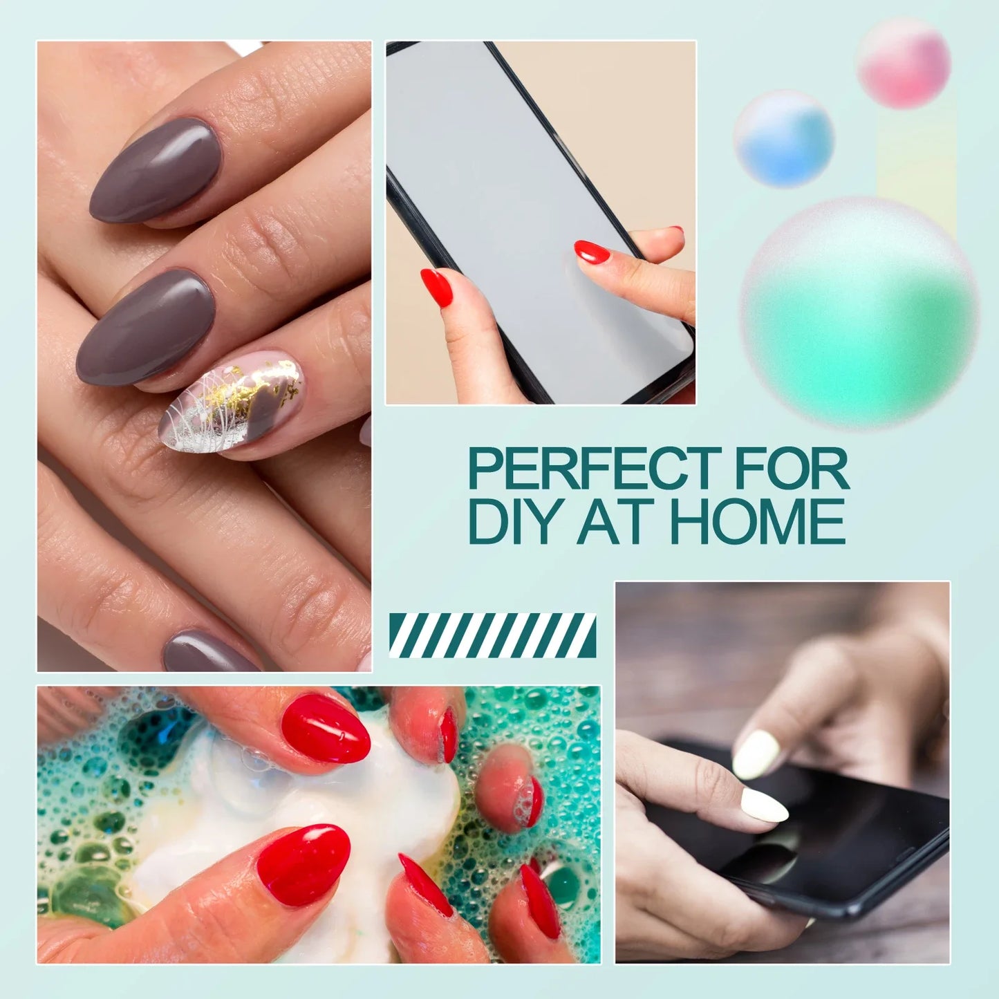 NailPop 600PCS Soft Gel Tips – Short & Medium Length Acrylic Material Artificial Nail Capsules | NailPop Elite