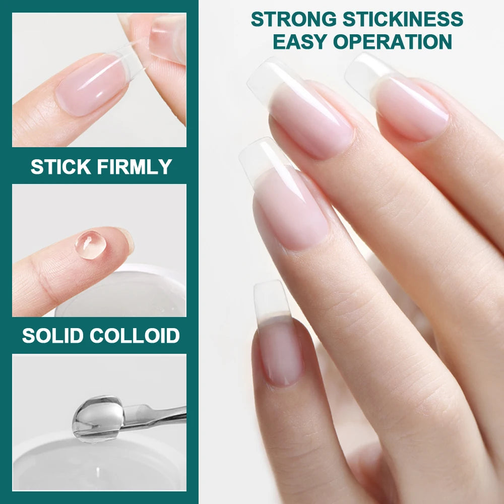 NailPop Solid Nail Patch Gel – Easy Stick Adhesive for Capsule Tips | NailPop Elite