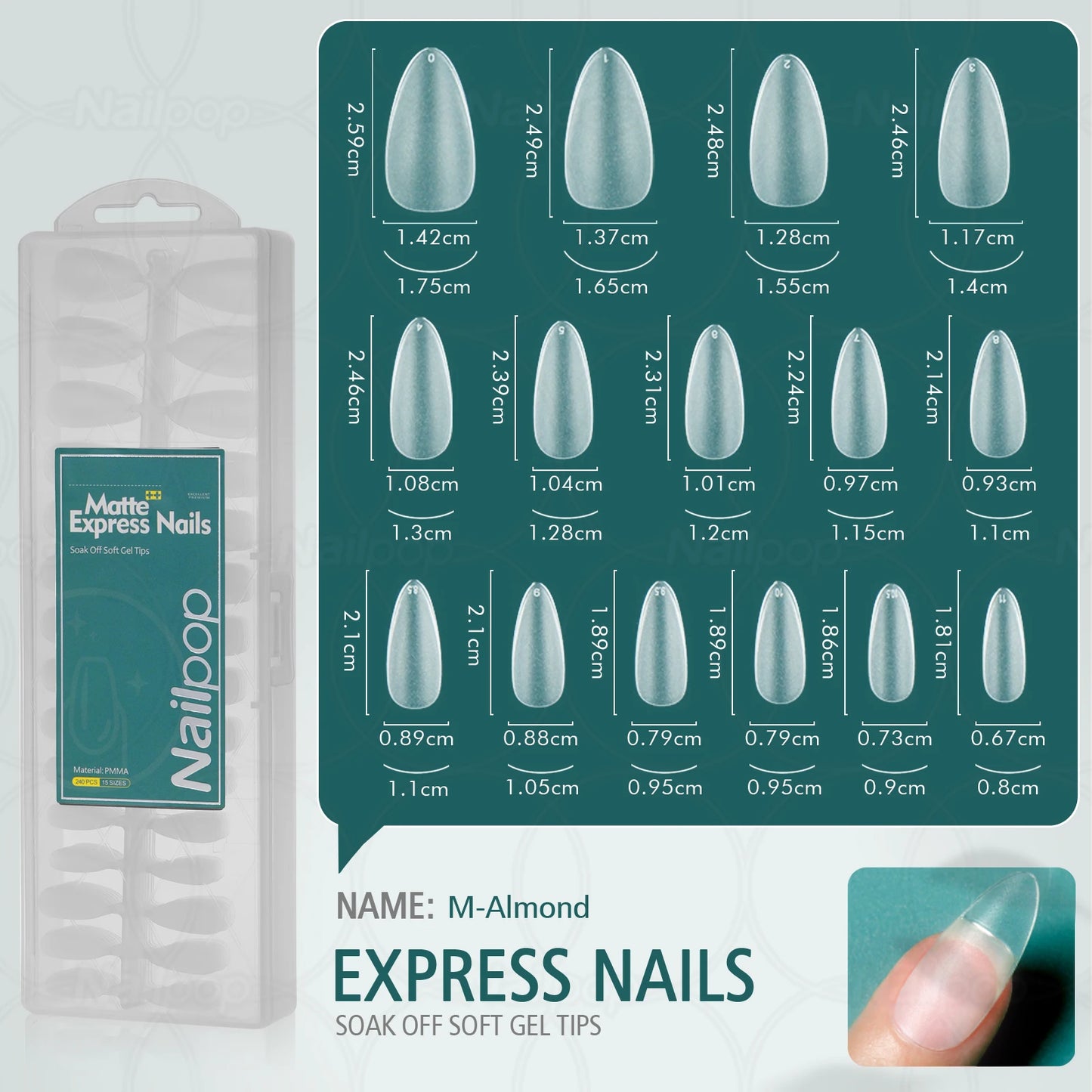 NailPop Matte False Soft Nail Tips – 240PCS No Buffing Needed Nail Extensions | NailPop Elite