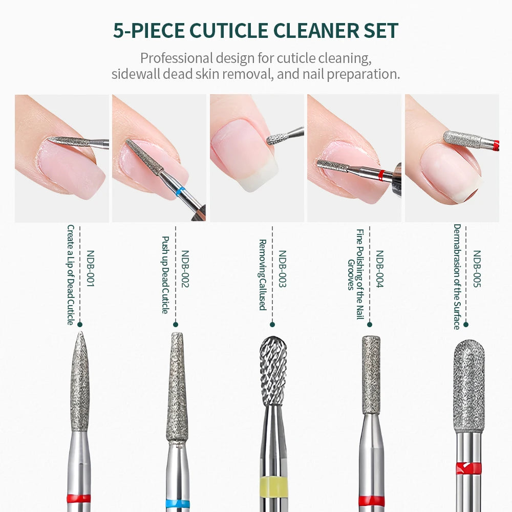 Sanding bits for nail drill e-file gel polish removal – NailPop Elite