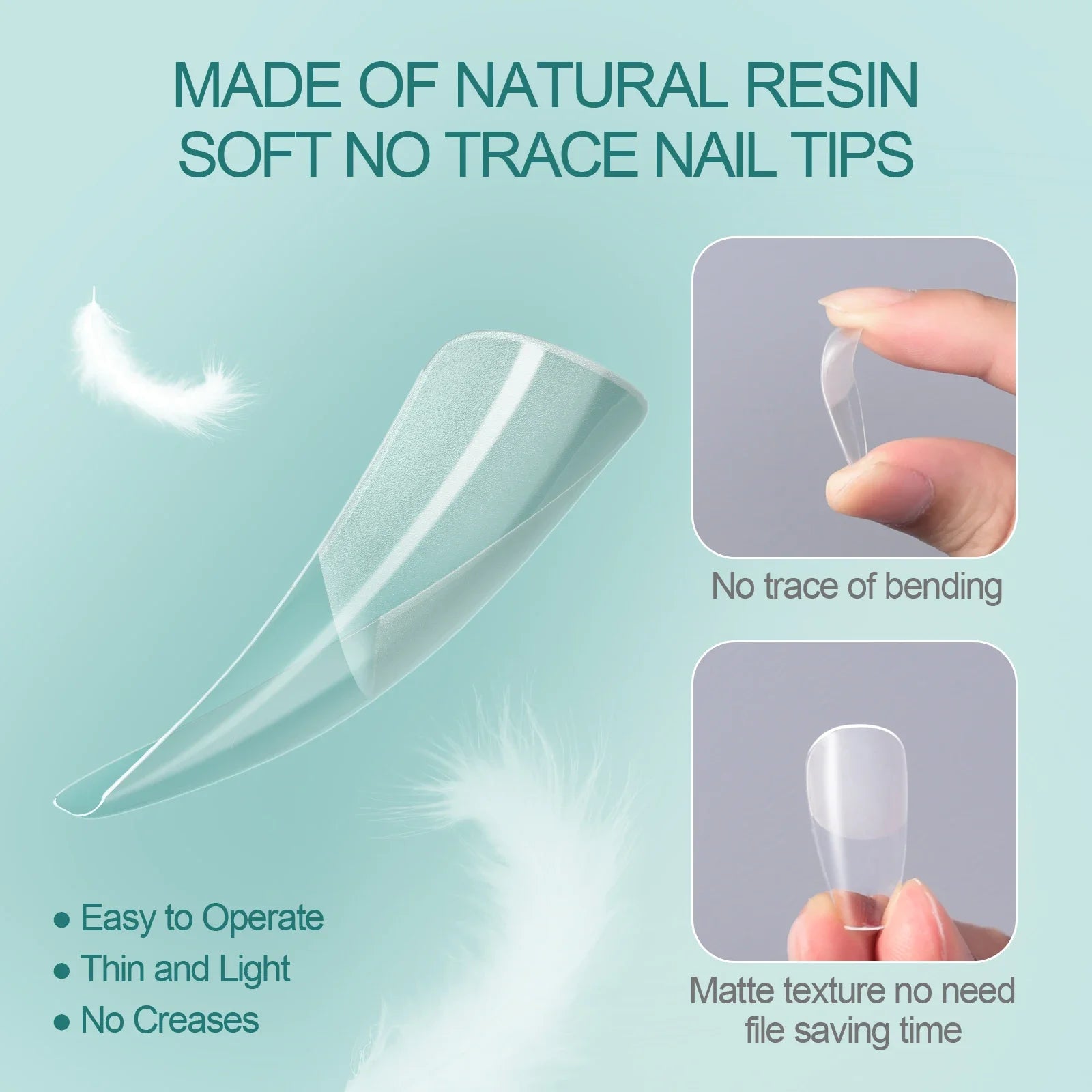 Medium length soft gel false nails for extensions – NailPop Elite