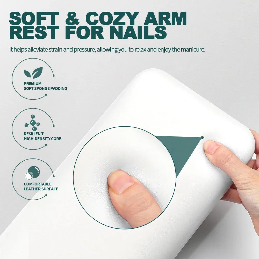 NailPop Nail Arm Rest – Professional Soft Cushion Hand Pillow for Acrylic Nails & Manicure Hand Rest