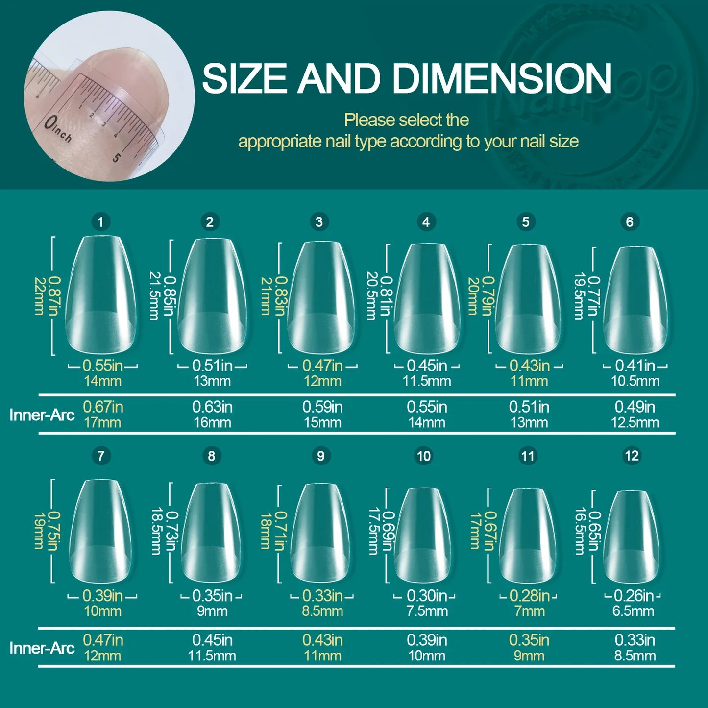 Professional soft gel nail tips variety sizes – NailPop Elite
