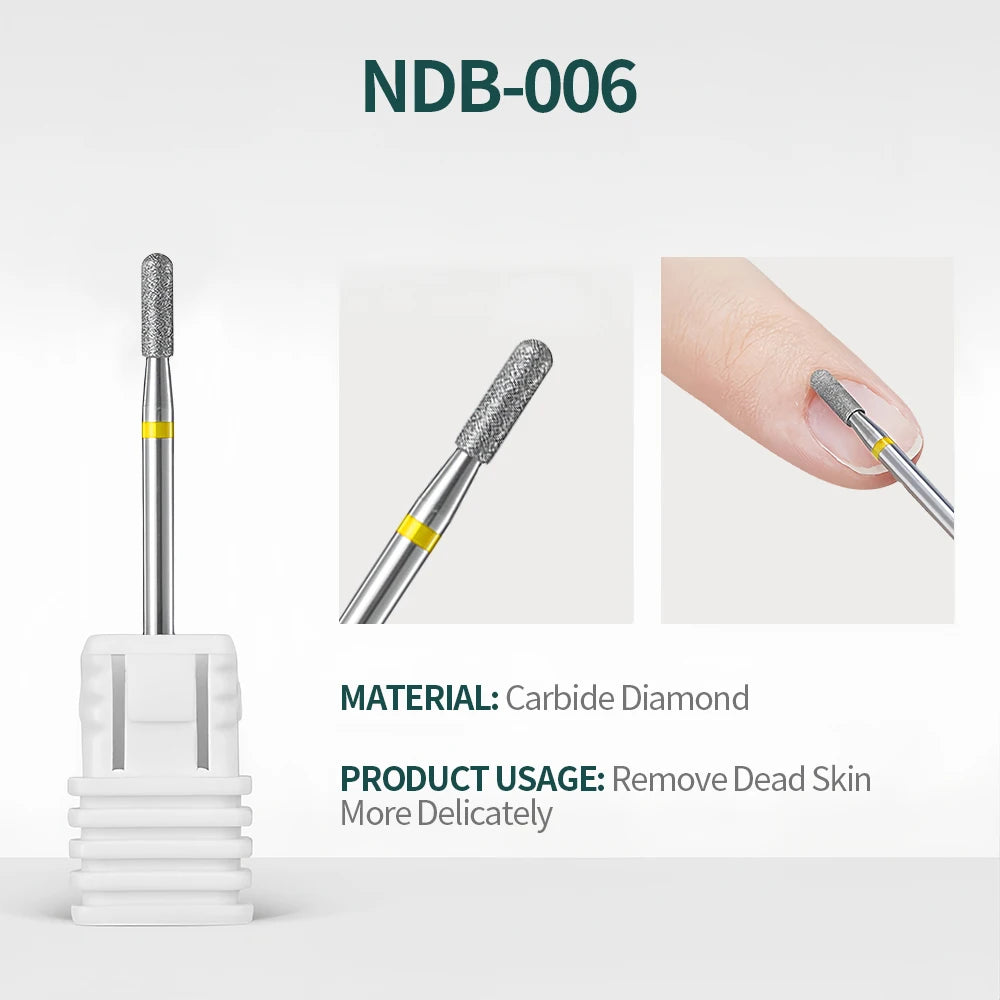 NailPop Nail Drill Bits Set – Tungsten Carbide Sanding Bits for Nail Drill E-File, Cuticle Cleaner & Gel Polish Remover