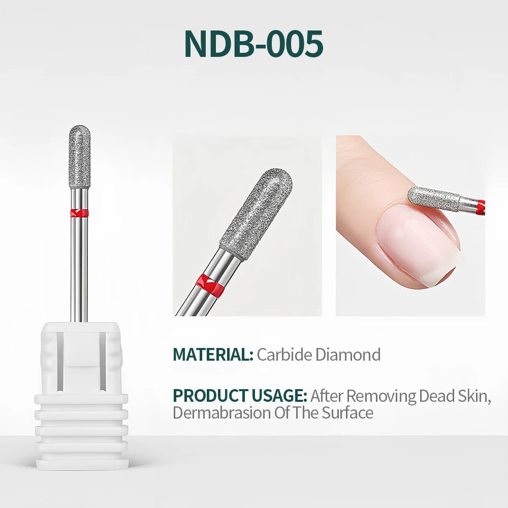 NailPop Nail Drill Bits Set – Tungsten Carbide Sanding Bits for Nail Drill E-File, Cuticle Cleaner & Gel Polish Remover