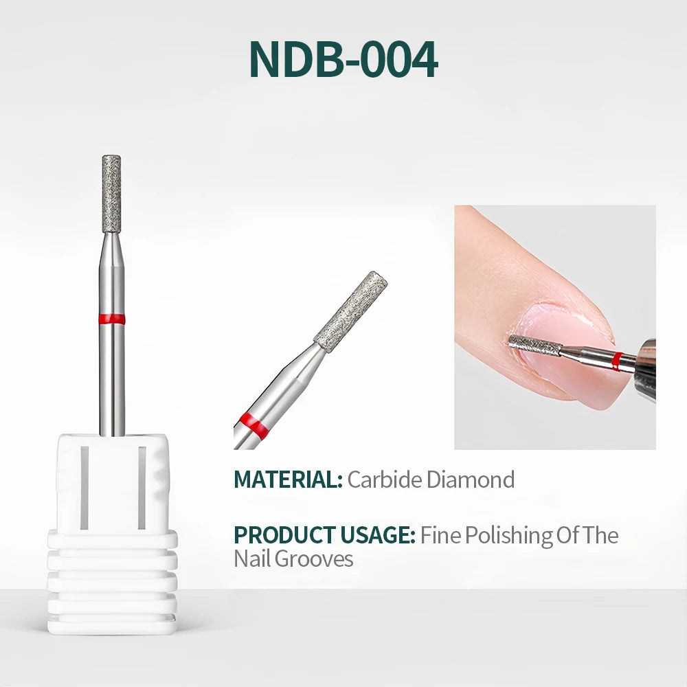 NailPop Nail Drill Bits Set – Tungsten Carbide Sanding Bits for Nail Drill E-File, Cuticle Cleaner & Gel Polish Remover